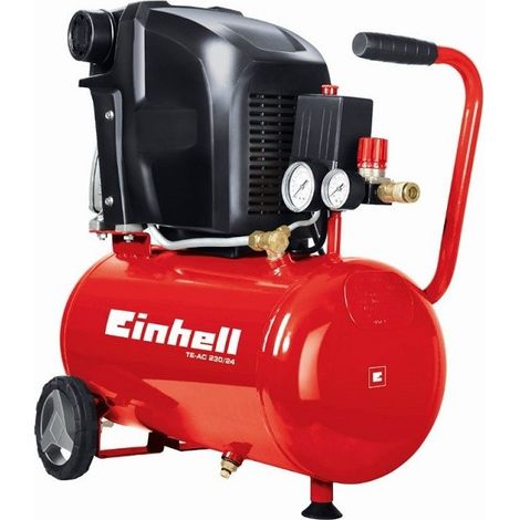 Compressore Aria 24 Lt Einhell Te-ac 230/24 Expert Motore 2hp 230 Lt/min. (1/5)