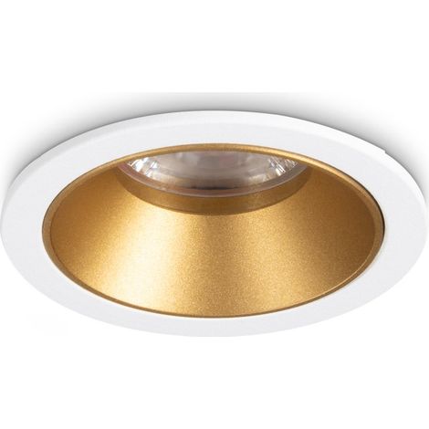 Faretto Ad Incasso Game 1 Luce Led Integrato Bianco Oro 5W Ip20