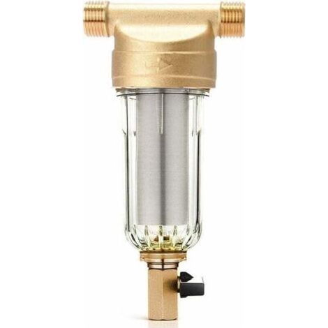 Préfiltre à sédiments 3/4" sous évier - Filtre à eau réutilisable pour puits, résistant et de haute densité (1/4)