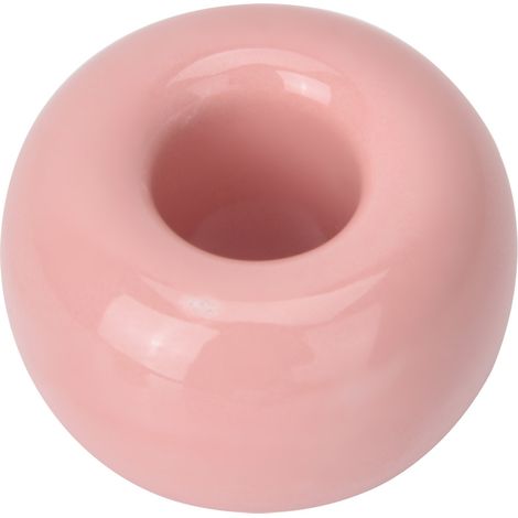 Porte-brosse à dents en céramique en forme de donut, rose, rose, mignon et multifonctionnel. (1/5)