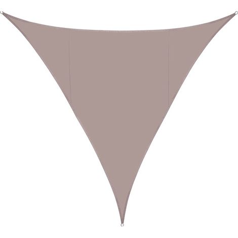 S-giant Voile d'ombrage Triangulaire 5x5x5m Toile Ombrage Auvent Imperméable PES,Protection 95% UV pour Jardin,Extérieur Terrasse,Kaki (1/5)