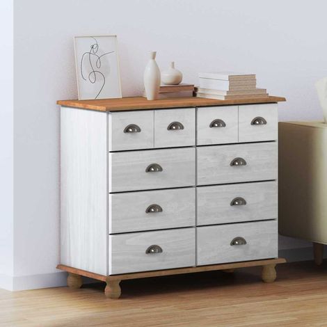 Cajón de Gaveta ASKIM 91 x 40 x 79 cm Madera de pino macizo vidaXL (1/5)