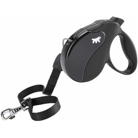 Ferplast AMIGO CORD Guinzaglio allungabile con cordino. 4 misure e vasta scelta di colori.. Variante L - Misure: 16 x 3.8 x h 15 cm - Nero