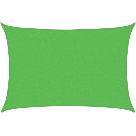 Sunshade Sail 160 g/m² Light Green 2.5x3.5 m HDPE vidaXL