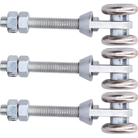 Jeu de 3 roulettes pour porte coulissante en verre, poulie de suspension diamètre 35mm, accessoire de rénovation (1/5)