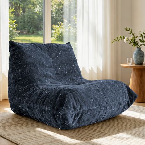 Pouf chenille volante, fauteuil poire relaxant, canapé lounge élégant, mobilier de détente pour la maison, la chambre ou le salon. Canapé ultra doux et confortable. (1/5)