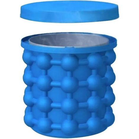 Seau à glace en silicone pour machine à crème glacée – Bac à congeler avec couvercle, pré-refroidissement pratique, moule à glace maison (1/4)