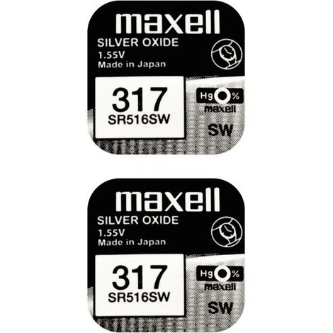 .Maxell 317 SR516SW Blister de 2.
