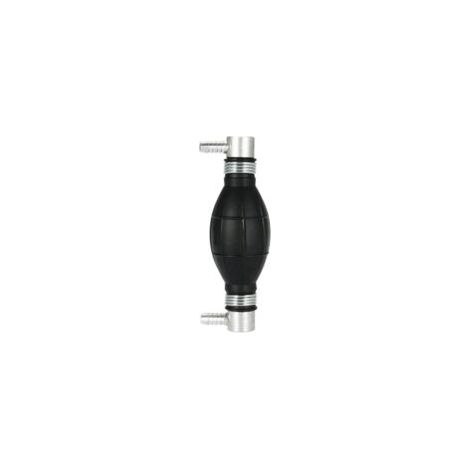 Pompe à Main Essence en Caoutchouc - Poire d'Amorçage Carburant pour Voitures, Motos et Bateaux 10mm(Noir)-Crezuo