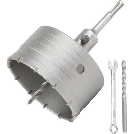Scie Cloche Trépan Beton Ø 110mm Avec Adaptateur SDS Plus 110 mm,Carotteuse Beton,Scie Trépan Pour Percer Des Trous Dans Les Murs En Blocs (1/5)