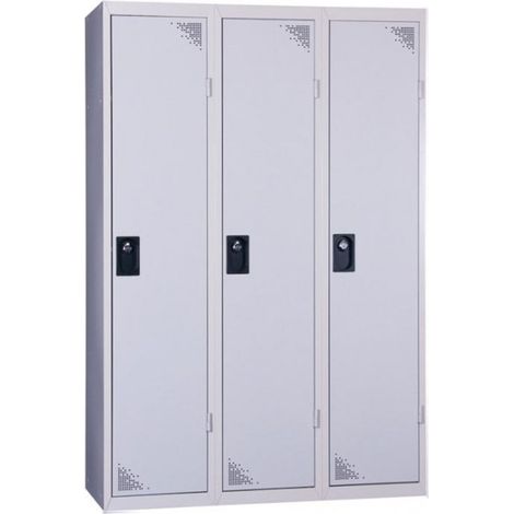 PROVOST - Vestiaire industriel monobloc 3 colonnes Provost - Gris - Acier