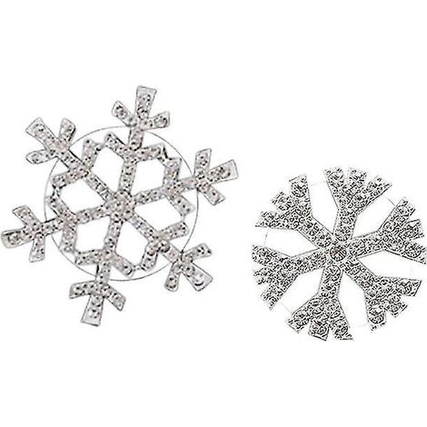Lot de 2 clips à parfum en forme de flocon de neige (1/3)