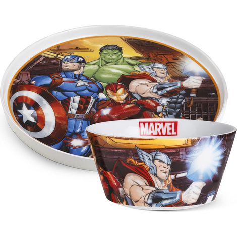 Marvel Avengers set piatto dessert e bowl porcellana
