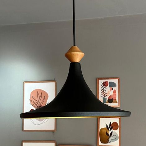 bamyum Grand Suspension Luminaire Vintage, Lustre Salon de 26 cm en Métal, Lampe E27 pour Chambre, Salle à Manger (1/5)