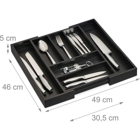 Besteckkasten aus bambus verstellbare 5 7 facher