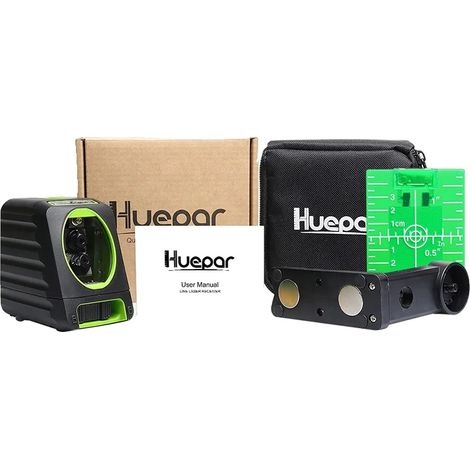 Niveau Laser, Auto-Nivelant, Utilisation Polyvalente Intérieure et Extérieure, Niveau Laser Vert (1/2)