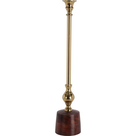PORTA CANDELA BASE IN LEGNO 45CM