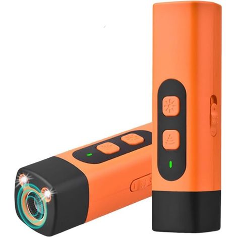 Anti Aboiement - 2025 Stop-Croq Aboiement Chien, Dispositif Anti-Aboiement Portable pour Chiens, 3 Modes Ajustables, Calmez Les Aboiements Tout en Douceur, en Une Pression (Orange) (1/5)