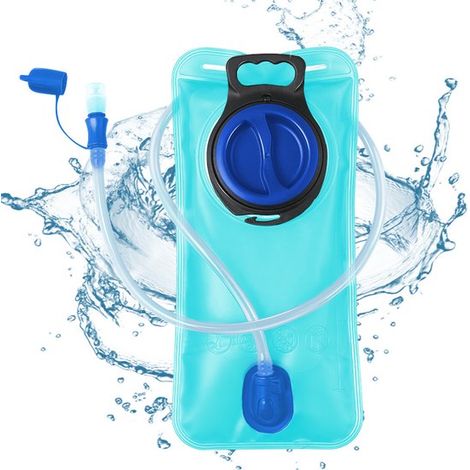Mochila de hidratación de 2 litros,Diseño a prueba de fugas,Ideal para ciclismo,montañismo y otros deportes,Azul (1/5)