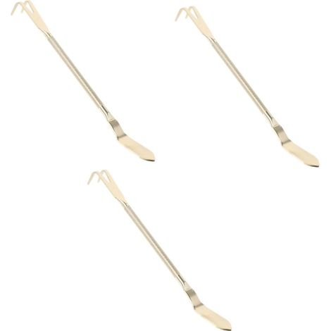 3 Pièces râteau à Plantes Indiquer Pince à épiler Pinces pour terrariums pincettes Extra Longues Usine Jardinage Bonsai râteau pour Plantes en Pot râteau à bonsaï Acier Inoxydable (1/5)