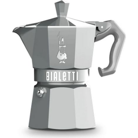 Caffettiera italiana, 6 tazze, grigio argento - 0009076 - Bialetti