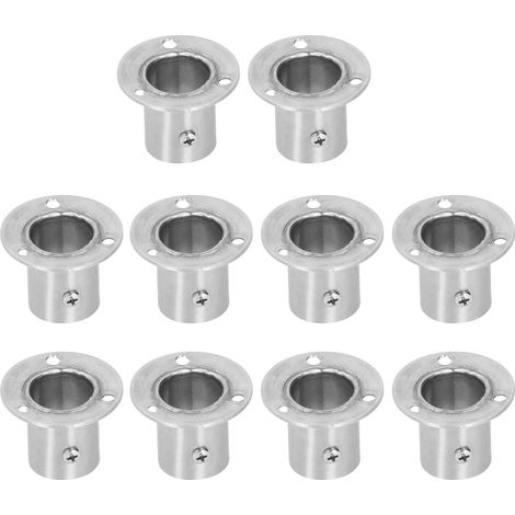 Kit de 10 supports à bride en acier inoxydable pour (1/5)