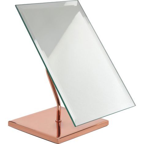 Premier Housewares Clara Rose Gold Table Mirror (1/4)