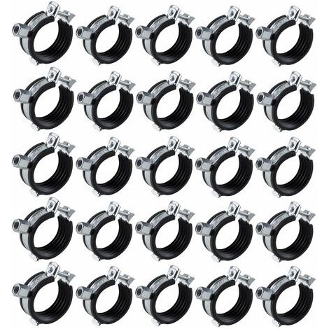 25x Rohrschelle 40-43 mm 1 1/4 Zoll Rohrhalter Rohrhalterung Rohrbefestigung (1/5)