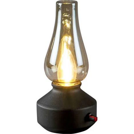 Konstsmide 4130-700 Lampe de table sans fil blanc chaud noir (1/4)