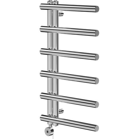 Mason Chrome 850mm x 500mm Designer Digital Thermostatic Electric Heated Towel Rail (1/5)