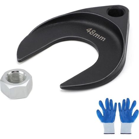 Zoternen Outil de démontage d'essieu homocinétique intérieur 48 mm avec écrou, fixation de poulie d'essieu avant, compatible avec les marteaux coulissants avec filetage 5/8"-18, outil de démontage d'e (1/4)
