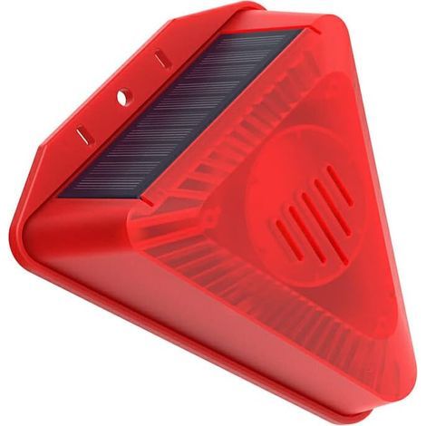 Aboiement de chien sirène avec capteur lumière – Alarme 129 dB – 6 LED clignotantes – Étanchéité IP65 – Batterie rechargeable 3,7V 400mAh (1/4)