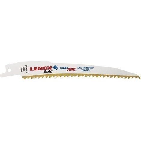 Hoja Sierra Sable 152Mm Hss Titanio Tipo 656Gr Gold Lenox