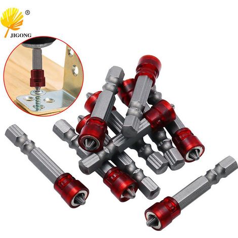 Embout de tournevis magnétique à tête unique, embout Phillips antidérapant pour tournevis électrique, accessoires pour outils électriques, embout de tournevis pneumatique Phillips (1/5)