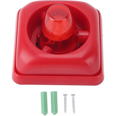 Alarme sonore et visuelle à LED, avertisseur stroboscopique, 3 modes sonores, lumière clignotante, avertisseur de sécurité incendie, alimentation CC 12 V, 2 (1/4)
