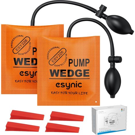 2pcs Pump Wedge Air Coussiné avec 4 Cales en Plastique Charge297lbs (1/5)