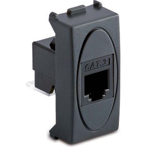 Sac.modo presa rj11 1 plug 6-4 grigio