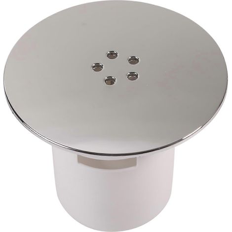 Grille de bonde de douche chromée de qualité industrielle avec système anti-obstruction et écoulement rapide pour un remplacement facile du receveur. (1/5)