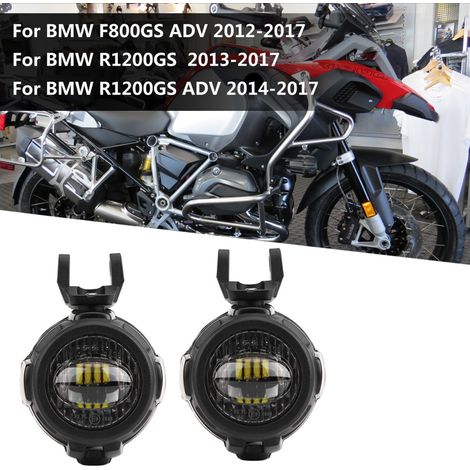 LED-Motorradscheinwerfer mit Halterung für BMW F800GS R1200GS ADV 2014-2017, Nebelscheinwerfer