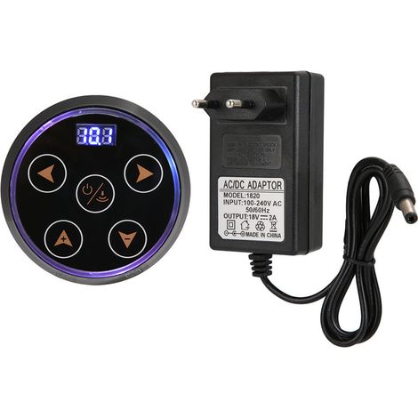 Alimentation LCD pour Machine à Tatouage avec Adaptateur Secteur 100-240V Prise EU (1/5)