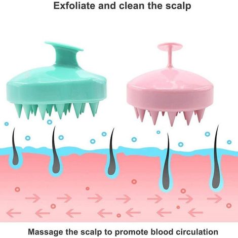Brosse à shampoing en silicone, brosse de massage du cuir chevelu, peigne à shampoing, masseur de shampoing pour adultes, peigne lissant pour cheveux, outil de beauté
