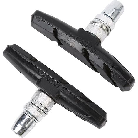 Patins de frein V-Brake adaptés aux vélos et VTT, blocs en caoutchouc noir, 1 paire (1/2)