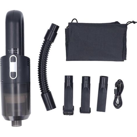 Mini aspirateur 72 W, 5800 Pa d'aspiration, silencieux, rechargeable par USB, sans fil, aspirateur de voiture portatif