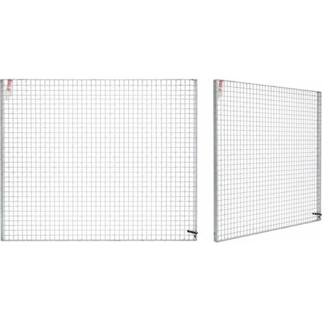 [JAMAIS UTILISE] Lot de 2 Caillebotis Acier Galvanisé Grille 147x100cm Maille 30x30mm Épaisseur 3cm - CA01 (1/4)