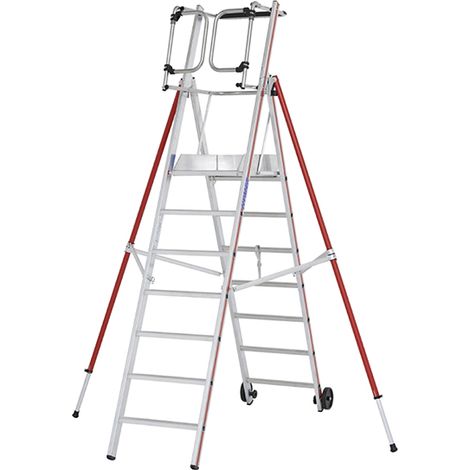 Escabeau pro 7 marches de 3.63m de hauteur de travail maximale. - 848307 (1/5)