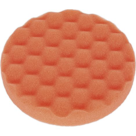 Sealey Buffing & Polishing Foam Head Hook & Loop �150 x 25mm Orange/Firm PTCCHW150O