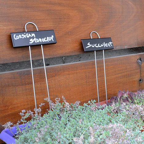 12 wetterfeste Metall-Gartenschilder für Pflanzen, Gemüsegärten, Kräuter, Blumen und Gewächshäuser (1/3)