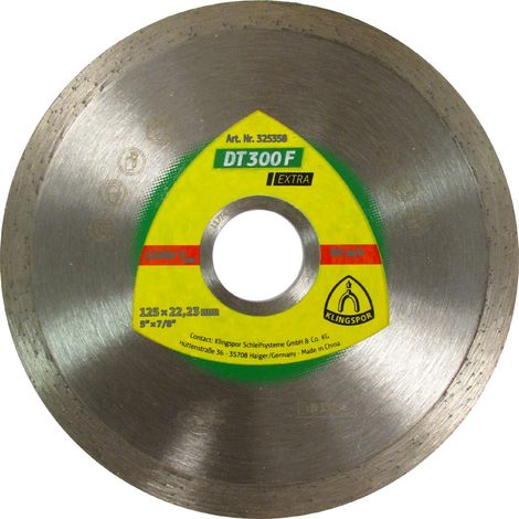 Diamantscheibe 125x1,6x22 Klingspor DT300F (1/3)