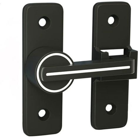 Loquet De Porte Coulissant - Alliage De Zinc - Surface Fluorescente - Pivot 90° - Pour Portes Intérieures - 1 Pièce (1/4)