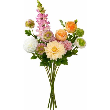 Bouquet de fleurs artificielles multicolore pour décoration de table 74,5 x 19,5 x 9,5 cm - PANGIVO (1/5)